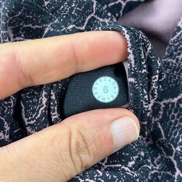 Lululemon Align Pant *Full Length 28" Lacescape Spanish Rose Black - Picture 4 of 4